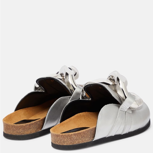 JW ANDERSON Silver Chain Mules - Picture 3 of 13